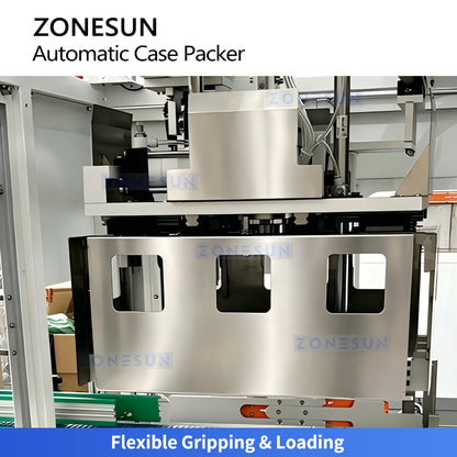 High Efficiency: ZONESUN ZS-CSPM6 Automatic Servo Bottle Case Packer Machine for Packaging Lines