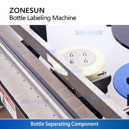 ZONESUN ZS-TB260R Automatic Round Bottle Labeling Machine for Single and Double Side Application