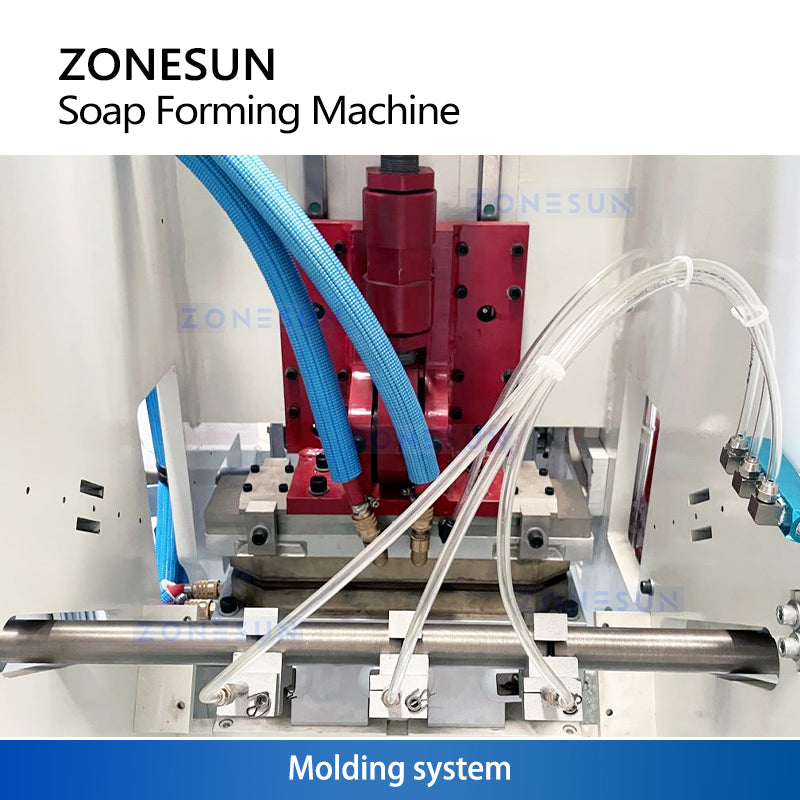 ZONESUN ZS-SFM3 Automatic Soap Making Machine with Vertical Printing Vacuum Suction and Adjustable Size for Custom Soap Blocks