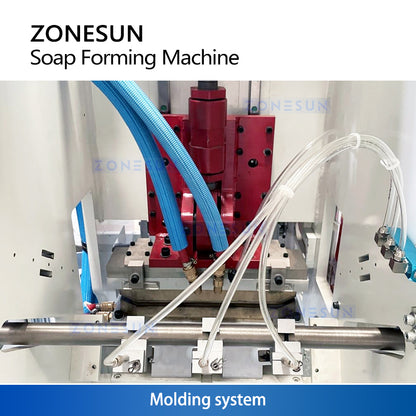 ZONESUN ZS-SFM3 Automatic Soap Making Machine with Vertical Printing Vacuum Suction and Adjustable Size for Custom Soap Blocks