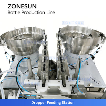 ZONESUN ZS-FAL180YT: High-Speed Dropper Bottle Filling, Capping & Labeling Production Line 