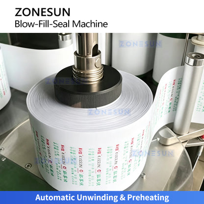 BFS Tech: ZONESUN ZS-FS25U Fully Automatic Plastic Ampoule Forming, Filling & Sealing Machine Line