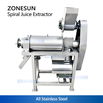 Heavy Duty Press: ZONESUN ZS-ZJ01 Industrial Screw Type Fruit & Vegetable Juice Extractor Machine