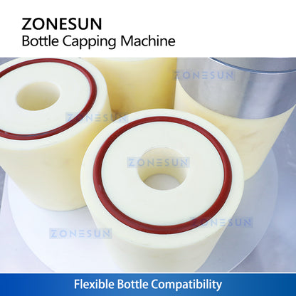 ZONESUN ZS-FK50 4 Heads Semi-automatic Vacuum Capping Machine For Jam Jar Bottles