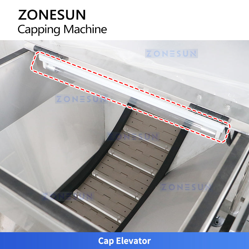 ZONESUN ZS-VTXG1 Automatic Tracking Capping Machine for Bottles with Various Cap Sizes