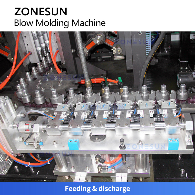 ZONESUN ZS-SBM6A Fully Automatic PET Blow Molding Machine for Oil Juice Cosmetic Water Bottles Up to 750ml High-Speed Servo Design
