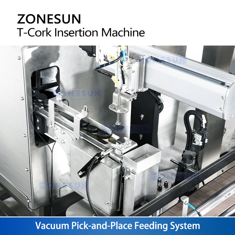 High Speed Tech: ZONESUN ZS-XG21U Automatic T-Shape Corker Machine for Whisky & Gin Bottle Stoppers