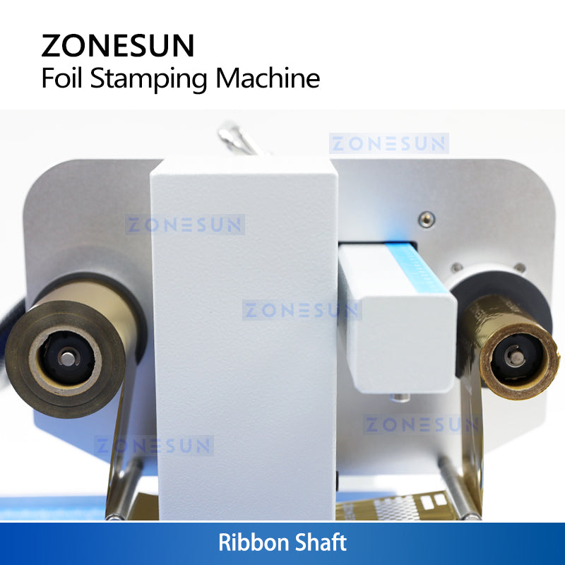 ZONESUN ZS-8025 Foil Stamping Machine for Leather, Cards, Ribbon, PVC—No Brass Stamp Needed