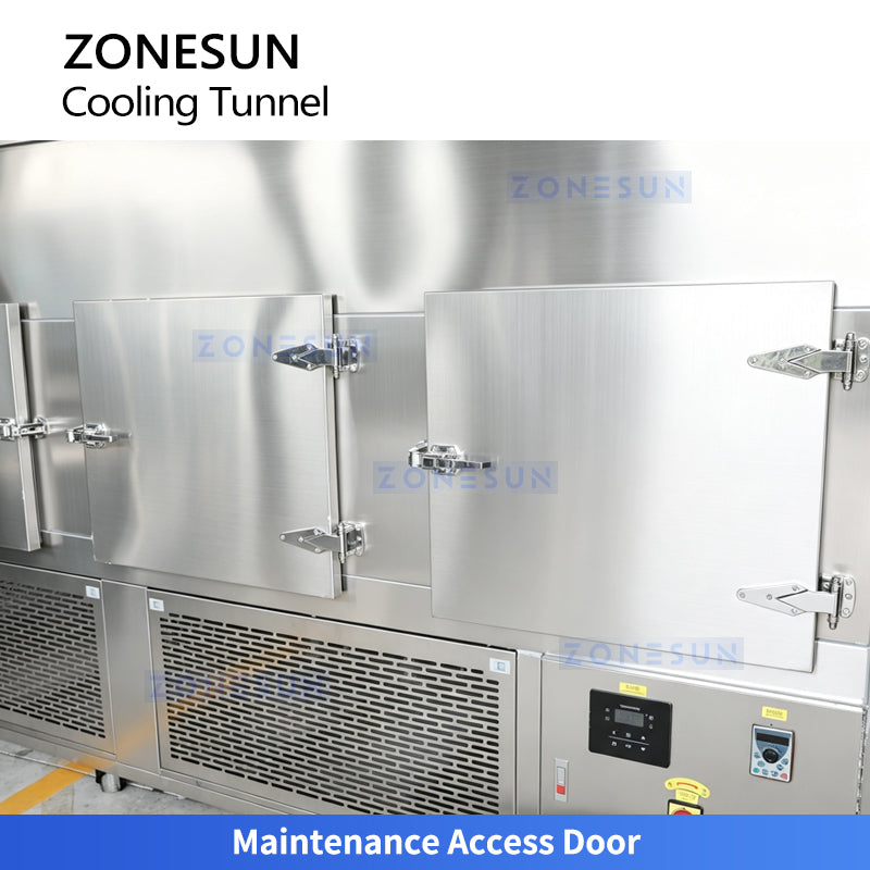 ZONESUN ZS-CT3 Industrial Cooling Tunnel with Reciprocating Conveyor