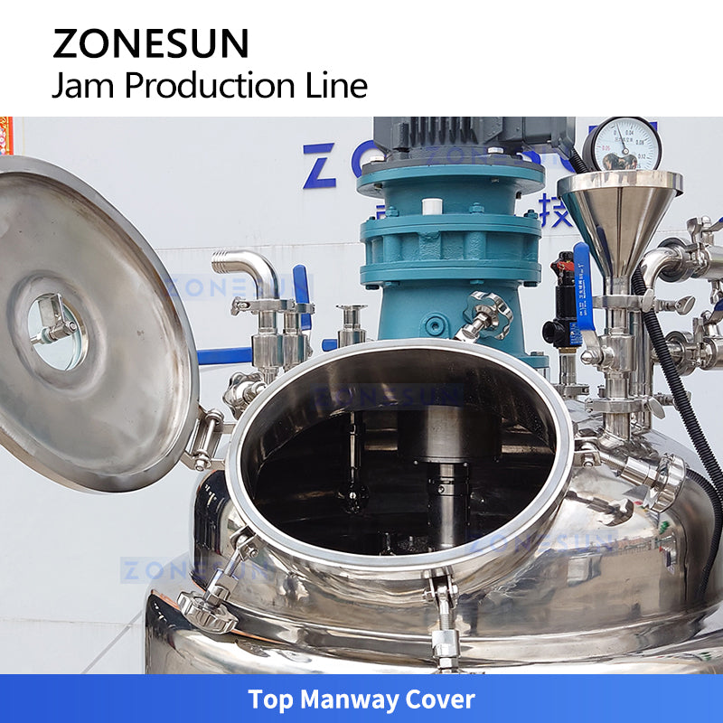 Advanced Tech: ZONESUN ZS-MB300L3 Triple-Tank Vacuum Evaporation & Mixing System for Thick Sauces