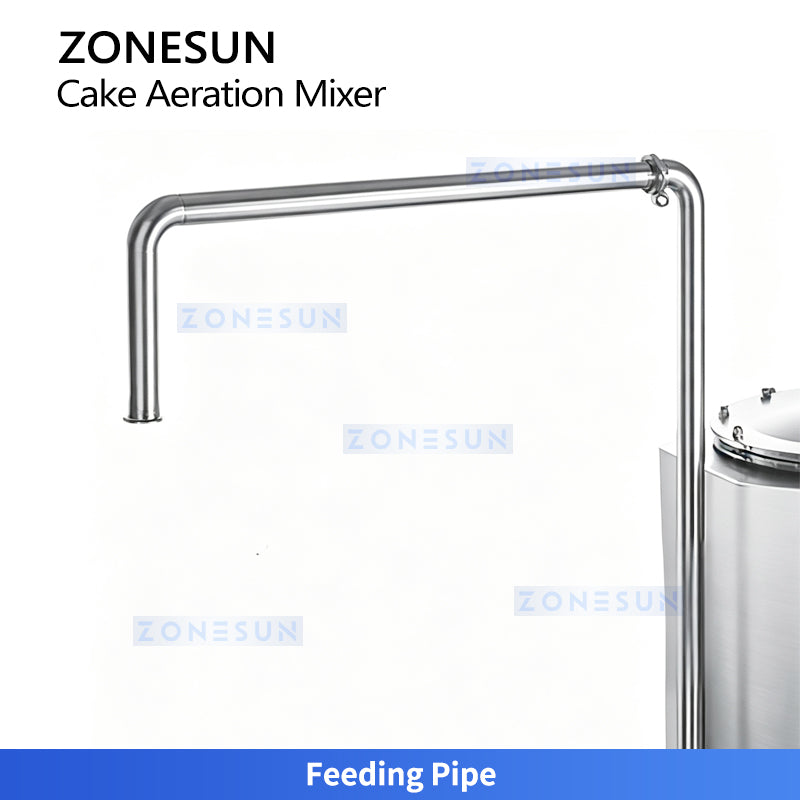 ZONESUN ZS-DG130 Industrial Cake Aeration Mixer for Sponge and Chiffon Cake Production