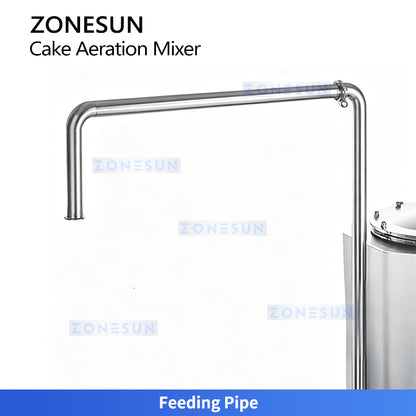 ZONESUN ZS-DG130 Industrial Cake Aeration Mixer for Sponge and Chiffon Cake Production