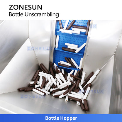 ZONESUN ZS-LPH200 Automatic Bottle Flipping and Unscrambling Machine with Elevator