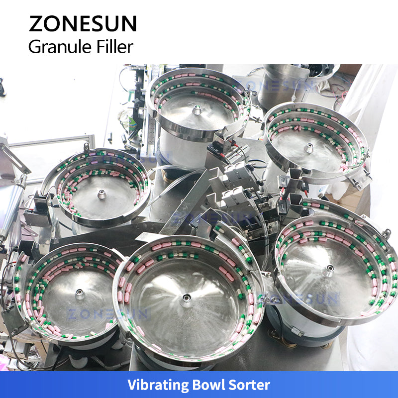 ZONESUN ZS-FSCS01 Granule Packing Machine with Automatic Counting Bag Forming Filling Sealing and Cutting for Capsules Candies and Nuts