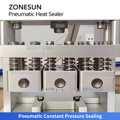 ZONESUN ZS-FK360 Semi Automatic Pneumatic Heat Sealing Machine for Cups Trays, Tubes and Containers
