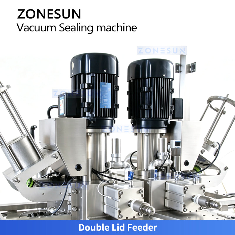ZONESUN ZS-AFK120 Automatic Vacuum Can Seaming Machine for Milk Powder and Food Cans