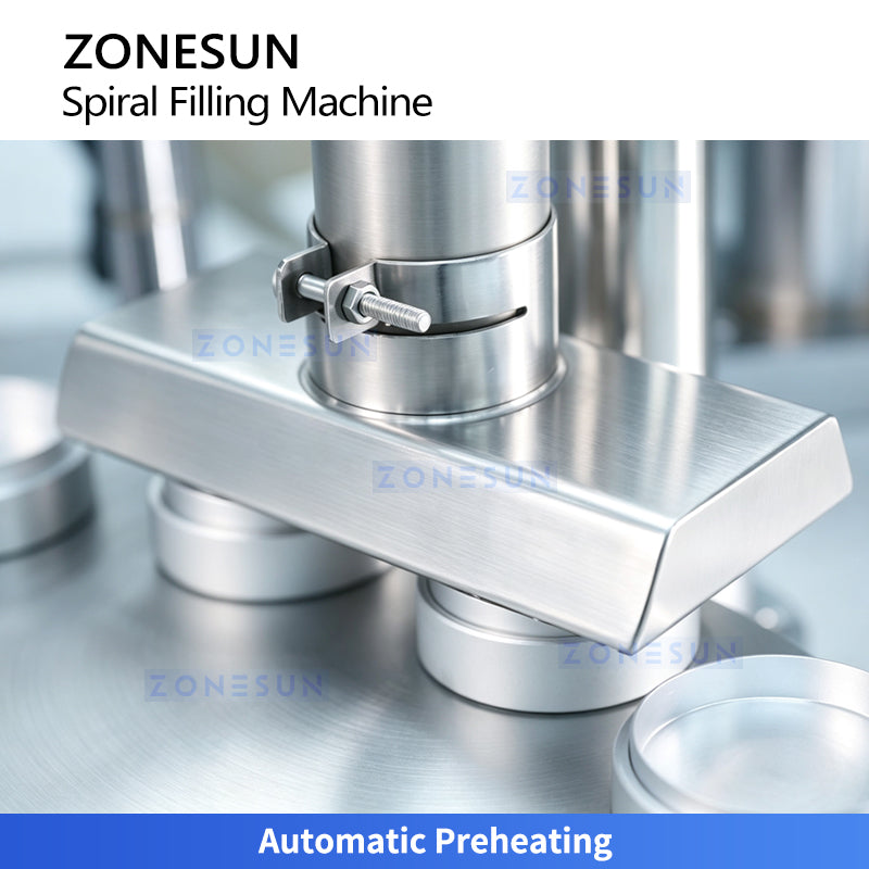 ZONESUN ZS-MCS5 Automatic 4 Color Spiral Pattern Filling Machine with Preheating for BB Cream