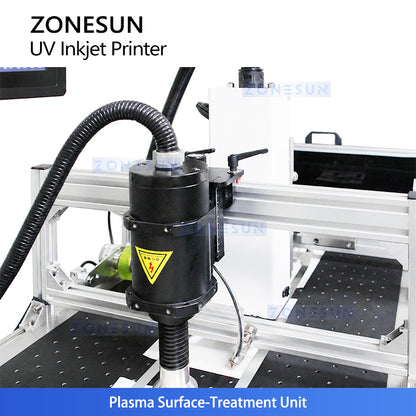 ZONESUN ZS-SUV1 Automatic Industrial UV Inkjet Printer with Paging Machine for Flat Pouches and Paper Boxes