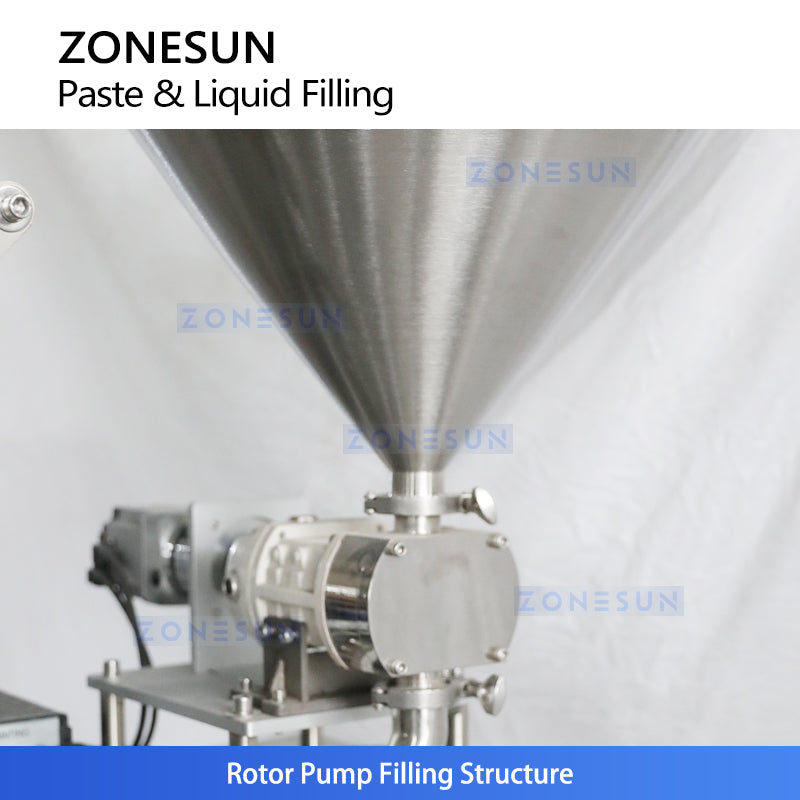 ZONESUN ZS-FS100L Automatic Rotor Pump Small Paste and Liquid Sachet Filling and Packaging Machine