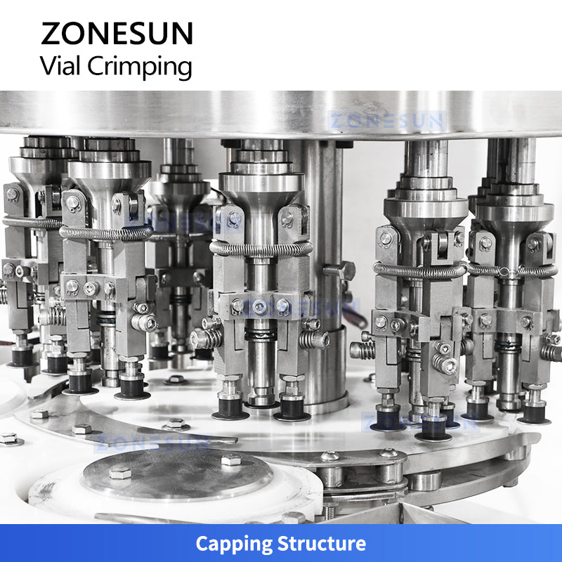 ZONESUN ZS-YG100 Rotary Vial Crimping Machine | Automatic Flip-Off Cap Sealer for Pharma & Labs