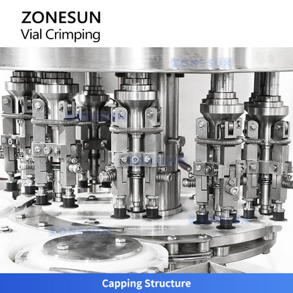 ZONESUN ZS-YG100 Rotary Vial Crimping Machine | Automatic Flip-Off Cap Sealer for Pharma & Labs