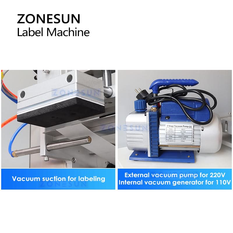 ZONESUN ZS-TB60 Semi-Automatic Flat Surface Labeling Machine for Boxes and Bags