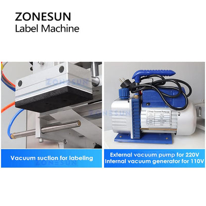 ZONESUN ZS-TB60 Semi-Automatic Flat Surface Labeling Machine for Boxes and Bags