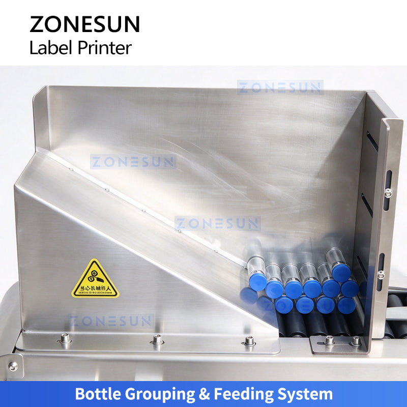 ZONESUN ZS-TB823R Automatic Vial Small Round Bottle Real-Time Print &amp; Apply Labeling Machine