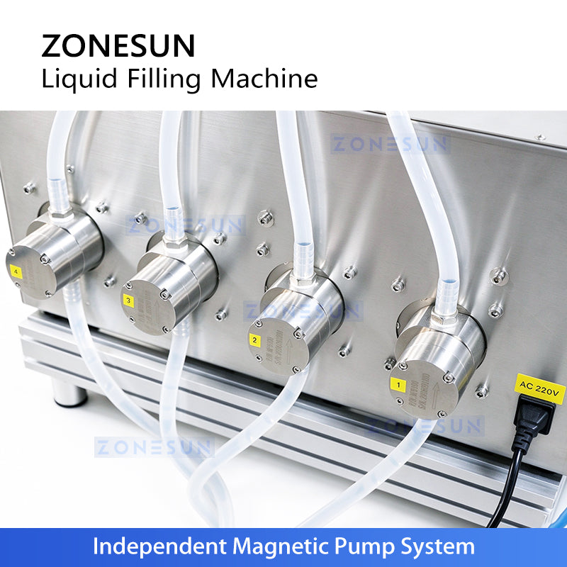 ZONESUN ZS-DTMP4 Automatic Magnetic Pump Liquid Filler