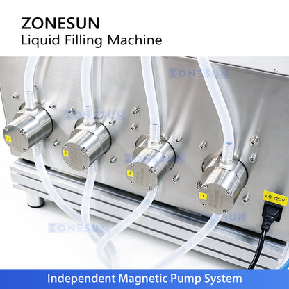 ZONESUN ZS-DTMP4 Automatic Magnetic Pump Liquid Filler