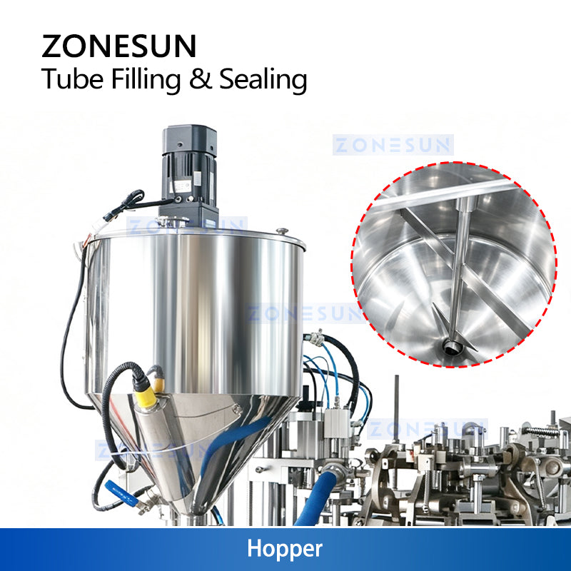 ZONESUN ZS-FS009A Aluminum Tube Filling and Sealing Machine for Cream and Ointment