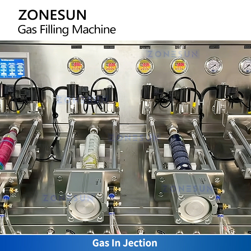 Industrial Efficiency: ZONESUN ZS-FCO4 4-Head High-Pressure CO2 Gas Filling & Packaging Machine