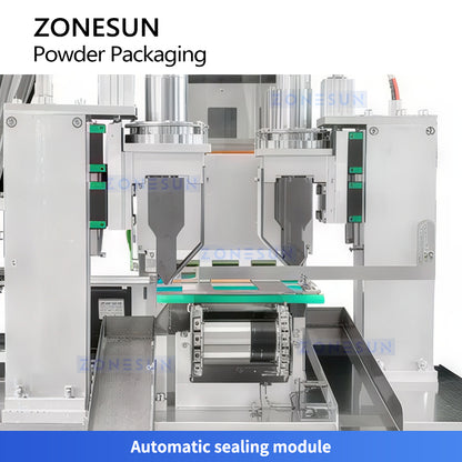 ZONESUN ZS-AFS160 Automatic Straw Powder Packing Machine Multi-Nozzle High Accuracy
