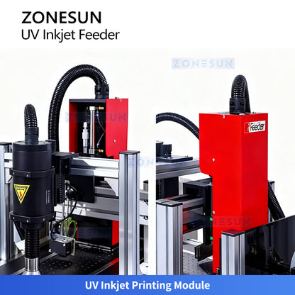 ZONESUN ZS-FYP6 Auto UV Inkjet Coding Machine for High-Resolution Printing on Labels, Cards, Tickets
