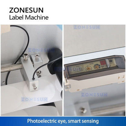 ZONESUN ZS-TB60 Semi-Automatic Flat Surface Labeling Machine for Boxes and Bags