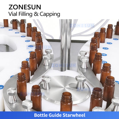 ZONESUN ZS-AFC39W High-Speed Automatic Collagen Drink Vial Air Rinsing Filling and Capping Machine