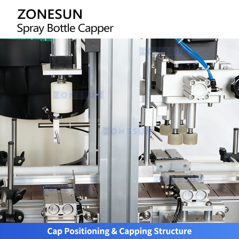 ZONESUN ZS-XG1870S Desktop Automatic Capping Machine for Spray Bottles and Liquid Products