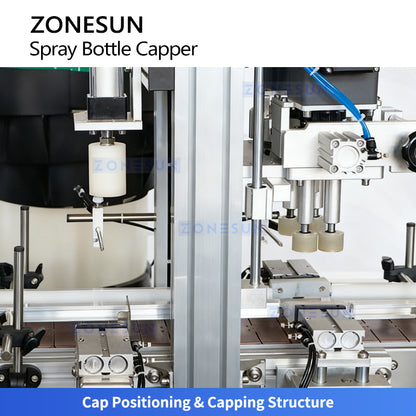 ZONESUN ZS-XG1870S Desktop Automatic Capping Machine for Spray Bottles and Liquid Products