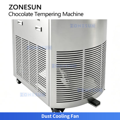 ZONESUN ZS-CG25 Automatic Chocolate Tempering Machine for Molding and Enrobing