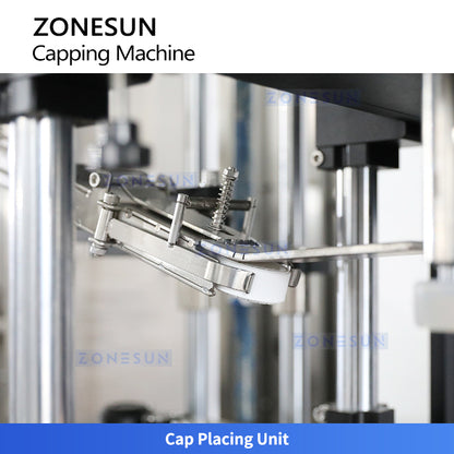 ZONESUN ZS-XG441RSL Servo Automatic Capping Machine for Flat Screw and Sprayer Caps