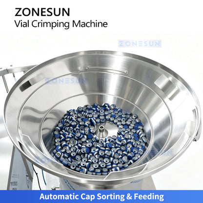 ZONESUN ZS-YG100D Automatic Double-Head Vial Aluminum Cap Crimping Machine