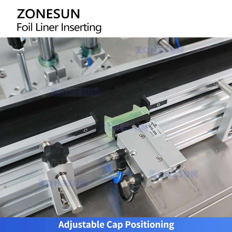 ZONESUN ZS-RG001 Automatic Aluminum Foil Liner Inserting Machine for Bottle Caps