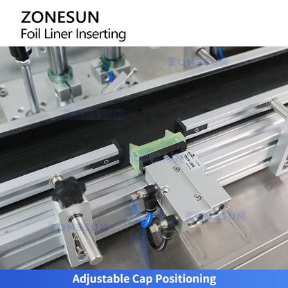 ZONESUN ZS-RG001 Automatic Aluminum Foil Liner Inserting Machine for Bottle Caps