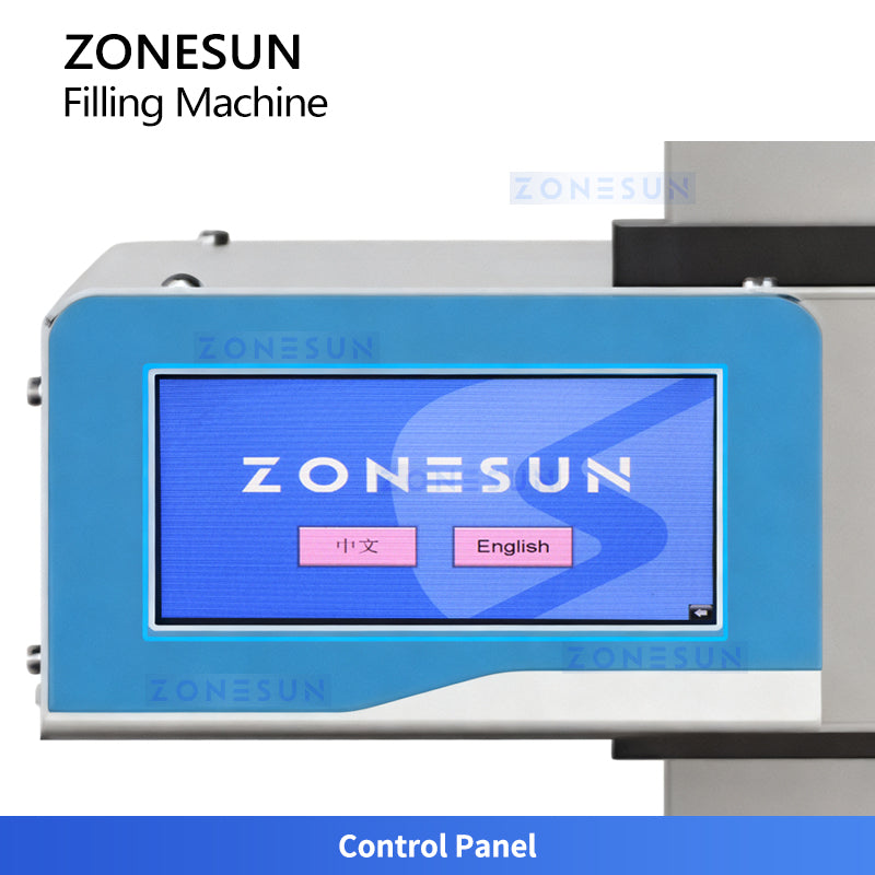ZONESUN ZS-DTFP3 Semi-Automatic Rotary Filling Paste Machine for Honey, Sauce, and Cream Packaging