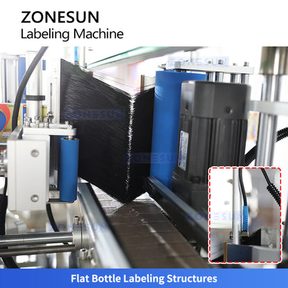 ZONESUN ZS-TB300N Autoamtic Round Square Bottle Sigle/Double Side Labeling Machine