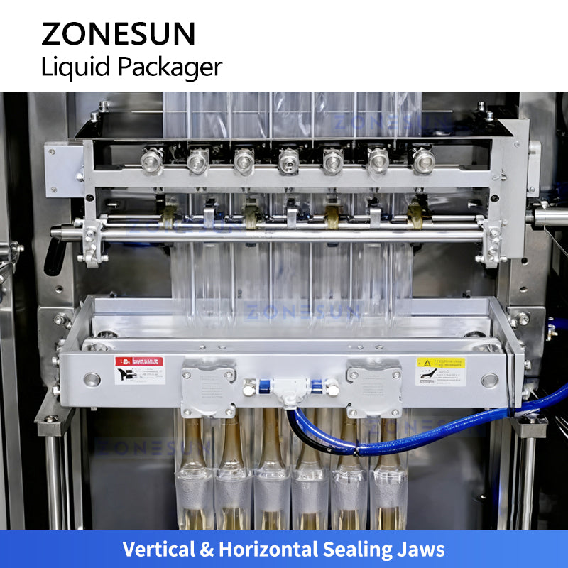 ZONESUN ZS-FS220M Auto Multi-Lane VFFS Machine for Efficient Liquid Sachet Forming, Filling&Sealing