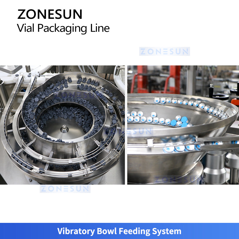 ZONESUN ZS-AFCL9 Automatic Vial Filling Capping and Labeling Line for Pharma and Cosmetics