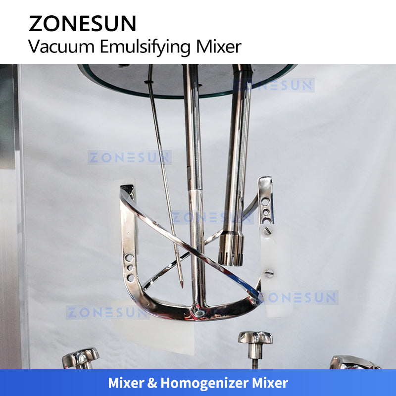 ZONESUN ZS-YK5L Laboratory Vacuum Emulsifying Homogenizer Mixer for Cream & Lotion