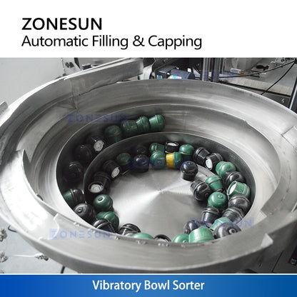 ZONESUN ZS-AFC24VT Efficient 4-Head Tracking Filler and Servo Capping Machine for Viscous Products
