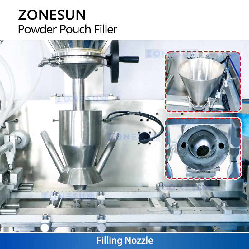 ZONESUN ZS-AFS210 Automatic Powder Doypack Bag Filling Sealing Machine